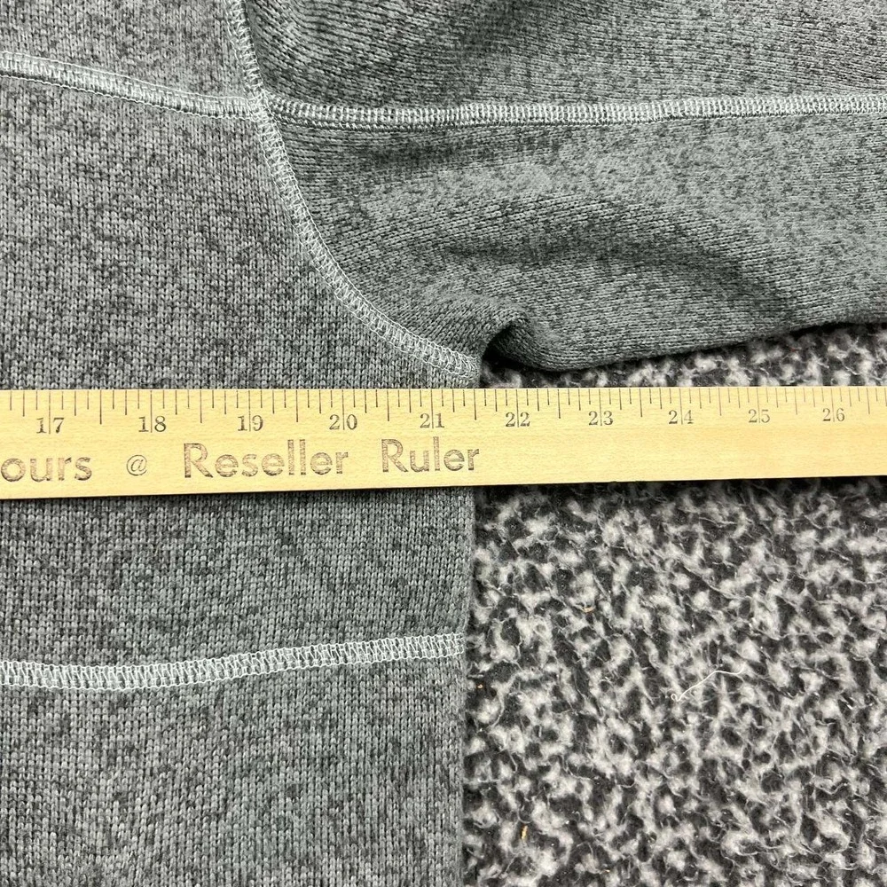The North Face Fleece Jacket Men Medium Gray Full Zip Long Sleeve M